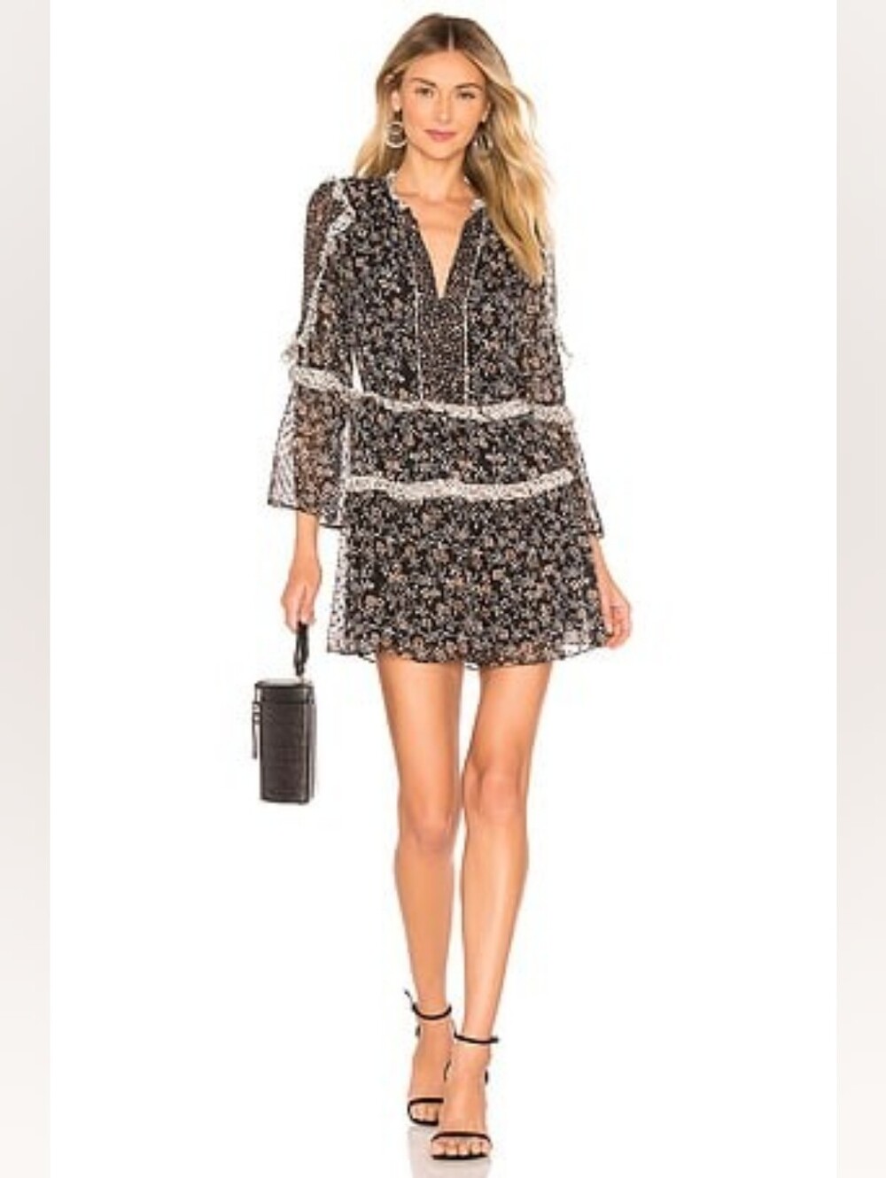 ✨ Ulla Johnson Essie Floral Ruffle Silk Dress | 6